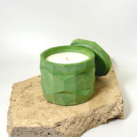 Green Geo Design Concrete Candle 200g