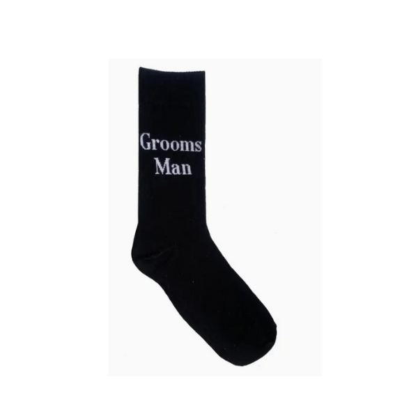 Bridal Party Wedding Socks - Groom, Grooms Man and Best Man